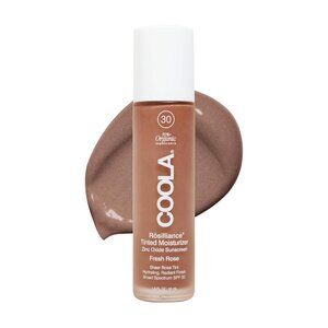 COOLA Organic Rosilliance Tinted Moisturizer with SPF 30, 1.5 FL Oz, Fresh Rose